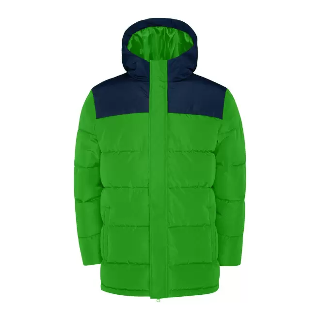 DOUDOUNE LONGUE ENFANT PERSONNALISEE 'TALLIN' - vert/marine