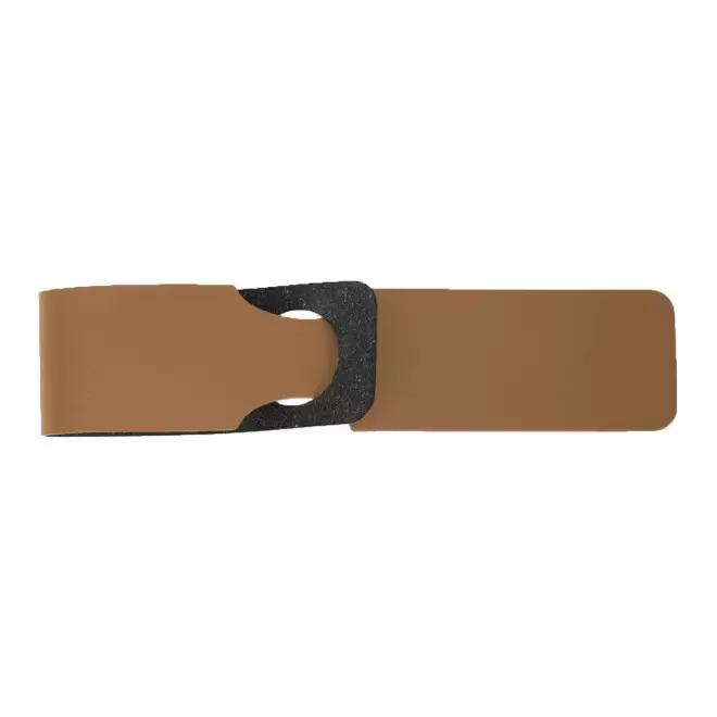 ETIQUETTE BAGAGES PERSONNALISEE MIF EN CUIR 'VINCENT' - nature