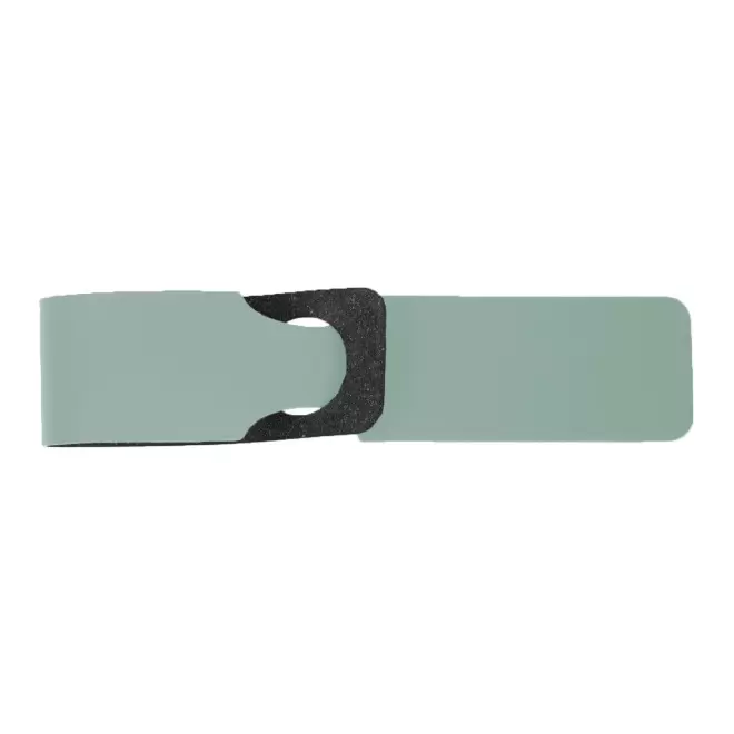 ETIQUETTE BAGAGES PERSONNALISEE MIF EN CUIR 'VINCENT' - vert d eau