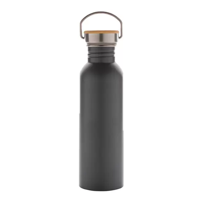 GOURDE PERSONNALISABLE ACIER INOXYDABLE 700ML 'HOLLDO' - gris