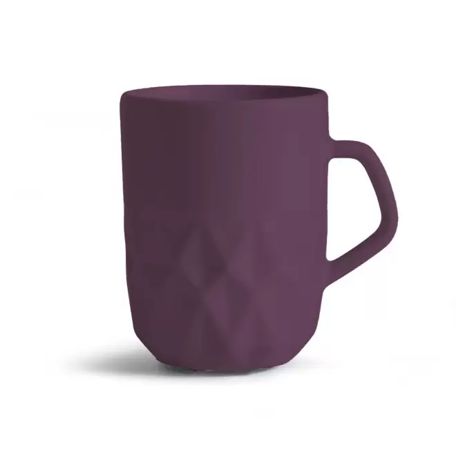 MUG CERAMIQUE PERSONNALISABLE EUROPE 280 ML 'CELESTA' - prune mat