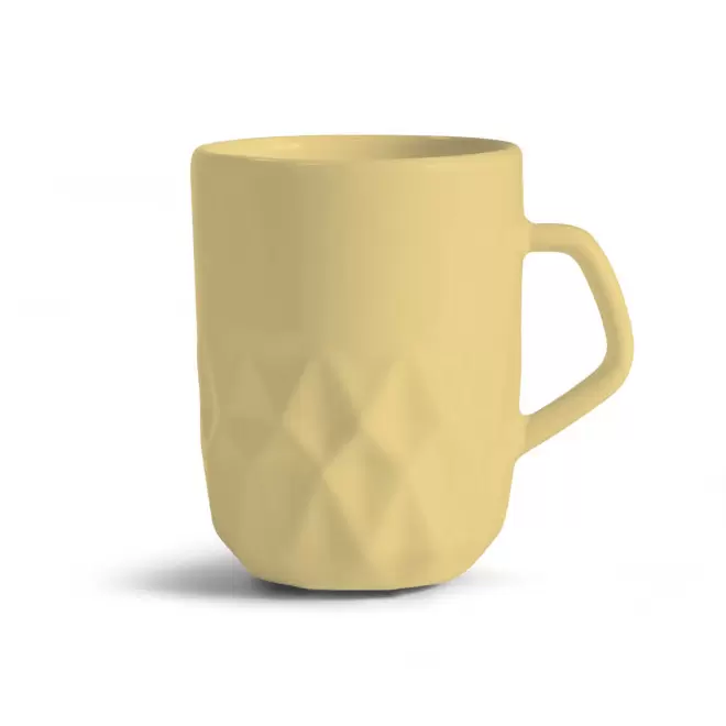 MUG CERAMIQUE PERSONNALISABLE EUROPE 280 ML 'CELESTA' - jaune clair mat