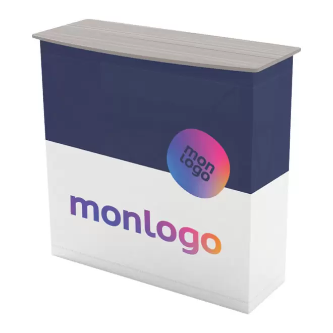 RAPIDE 4J - COMPTOIR D'ACCUEIL PERSONNALISÉ 'VELCRO BAR' - quadrichromie