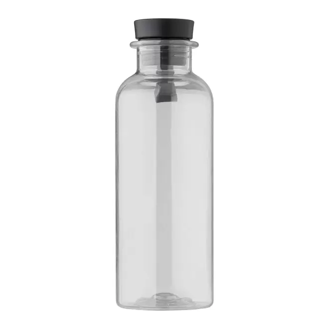 BOUTEILLE PERSONNALISEE 500 ML EN RPET ET BAMBOU 'POWI' - transparent