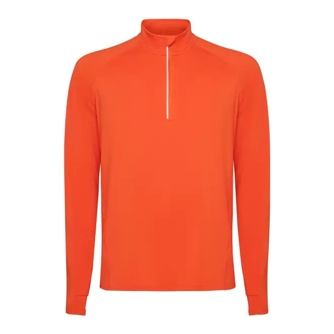 SWEAT DEMI-ZIP RESPIRANT HOMME PERSONNALISABLE 'ESTAMBUL' - orange