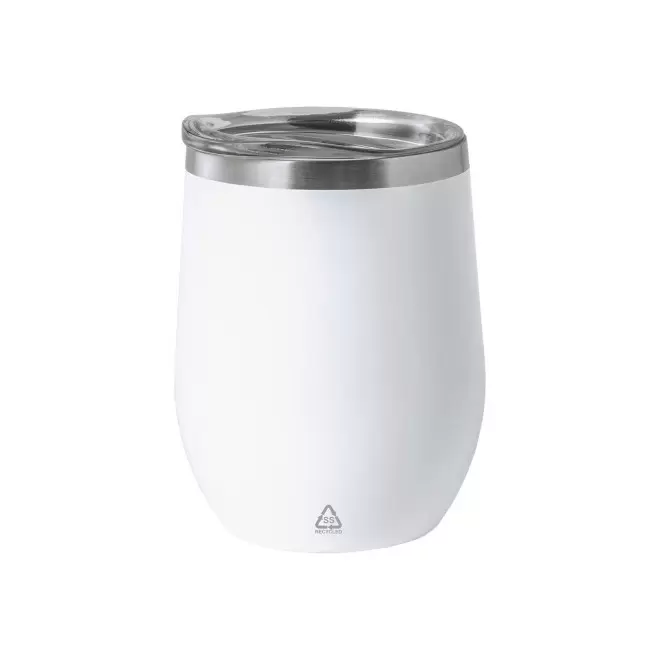 MUG A CAFE PERSONNALISABLE 350ML 'GOUGA RECYCLE' - blanc