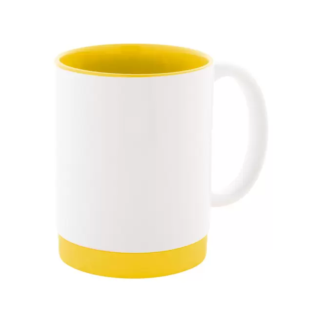MUG CERAMIQUE 300 ML PERSONNALISABLE 'CLAUDIA' - jaune