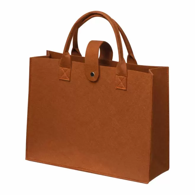 SAC PERSONNALISE EN FEUTRINE RPET 'CANDICE' - marron