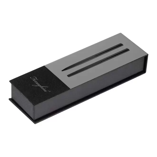 PARURE STYLO PERSONNALISABLE EN METAL 'TUNGASTO' - noir