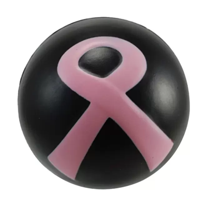 BALLE PERSONNALISEE ANTI STRESS RUBAN 'AYUDAS' - noir