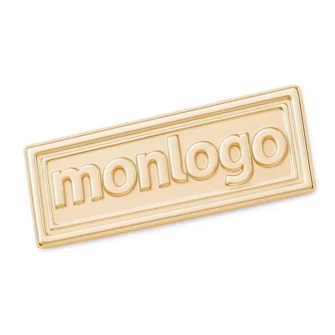 PINS PERSONNALISABLE A LA FORME EMAIL 'PINZ GOLD' - 3,5cm