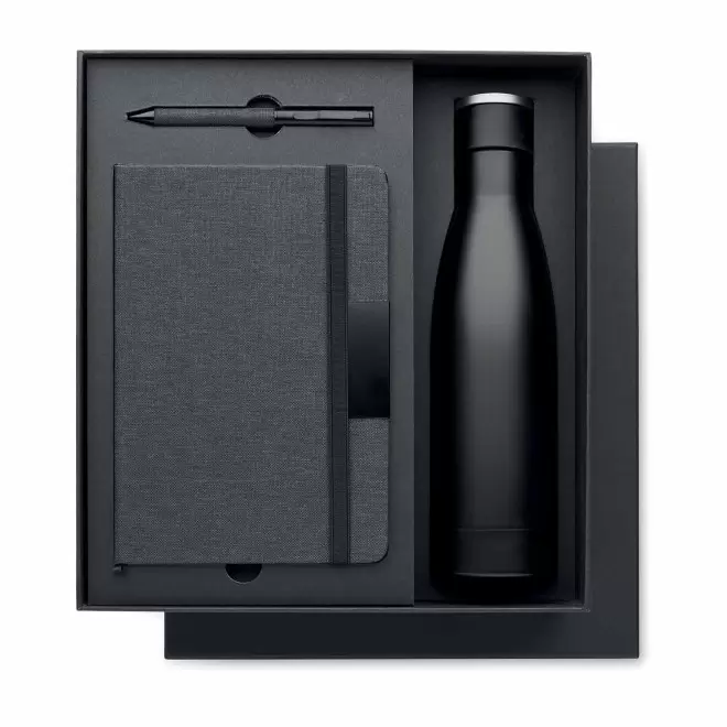 COFFRET CADEAU AFFAIRES PERSONNALISABLE 'ELKO' - noir