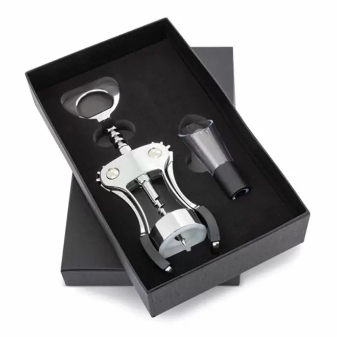 COFFRET CADEAU PERSONNALISABLE 'WEIN' - noir/argenté
