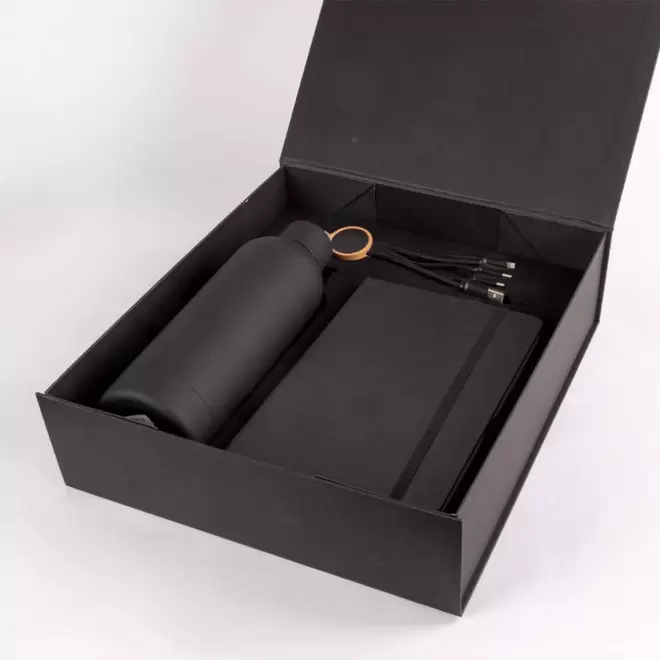 COFFRET CADEAU AFFAIRES PERSONNALISABLE 'TAMY' - noir