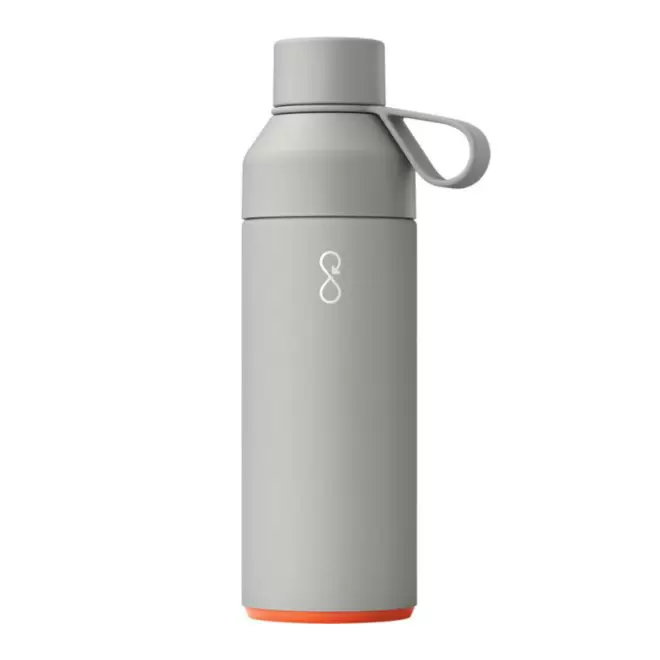 BOUTEILLE ISOTHERME 500ML PERSONNALISABLE 'OCEAN BOTTLE' - gris