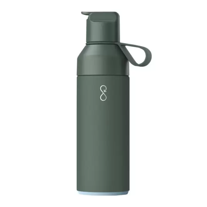 BOUTEILLE ISOTHERME 500 ML PERSONNALISABLE 'OCEAN GO' - vert forêt
