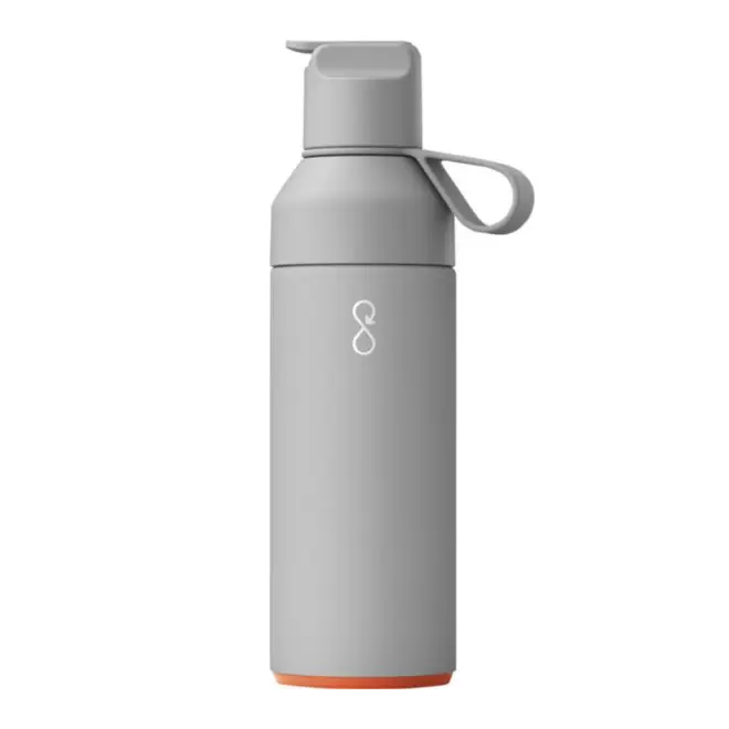 BOUTEILLE ISOTHERME 500 ML PERSONNALISABLE 'OCEAN GO' - gris