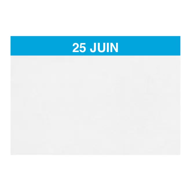 CALENDRIER EPHEMERIDE PERSONNALISE 'LUNA' - bleu