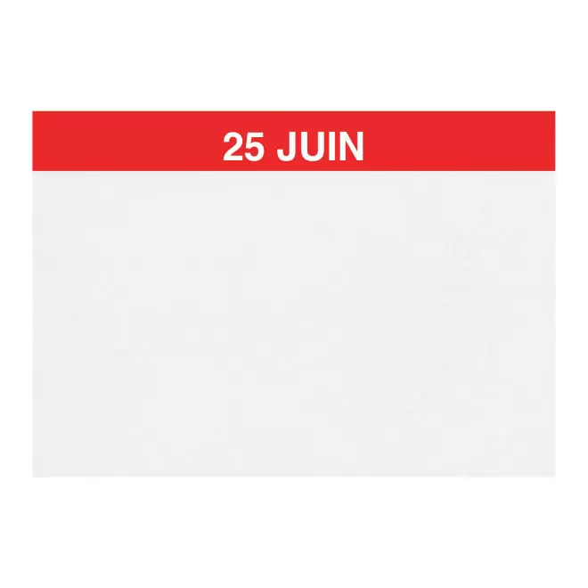 CALENDRIER EPHEMERIDE PERSONNALISE 'LUNA' - rouge