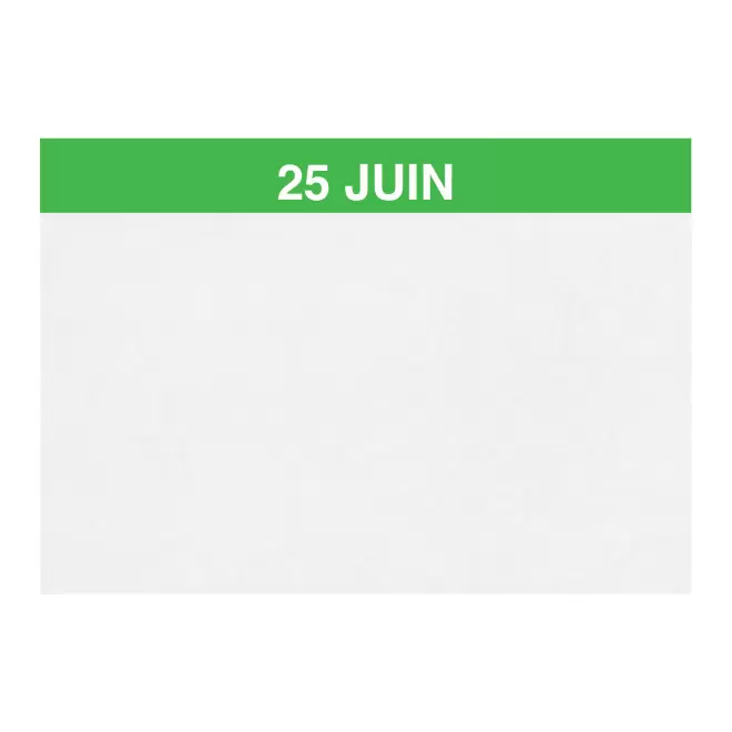 CALENDRIER EPHEMERIDE PERSONNALISE 'LUNA' - vert