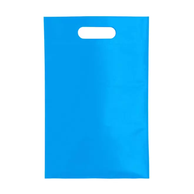 SAC PERSONNALISABLE NON TISSE POUR CHAUSSURES 'RIVAL CHAUSSURE' - bleu clair