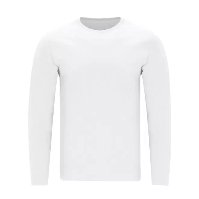 TEE-SHIRT MIXTE ML PERSONNALISABLE 'HAWKO' - blanc