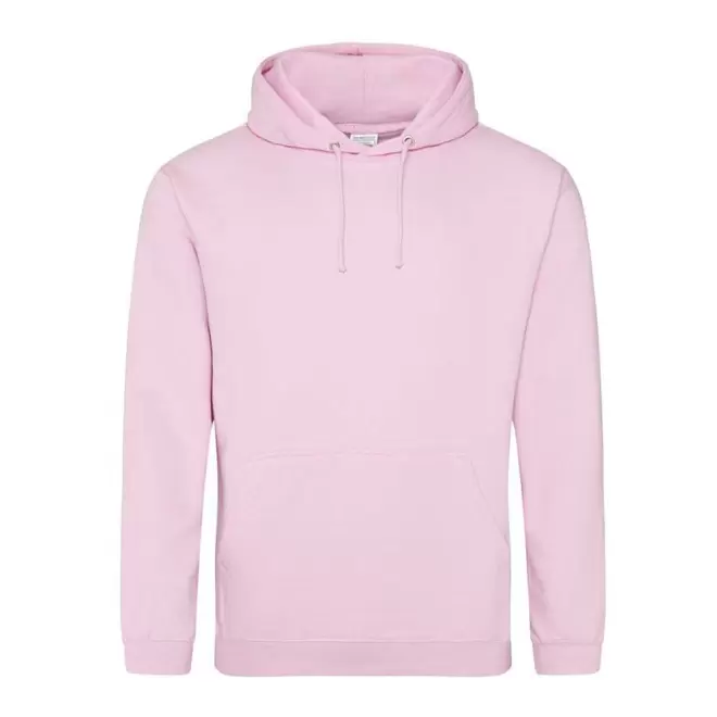 SWEAT-SHIRT PERSONNALISÉ À CAPUCHE MIXTE 'HOODIE' - baby pink