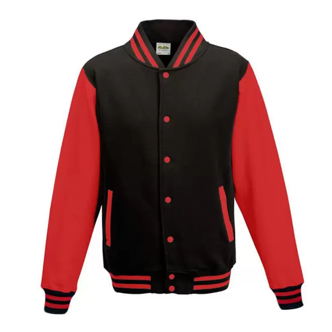 VESTE PERSONNALISÉE SWEAT 'PITCHER' - noir/rouge