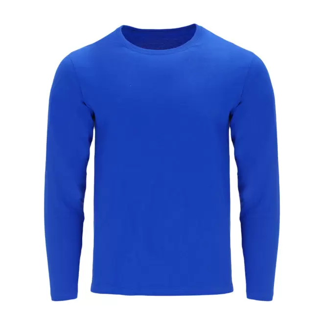 TEE-SHIRT MIXTE ML PERSONNALISABLE 'HAWKO' - bleu royal