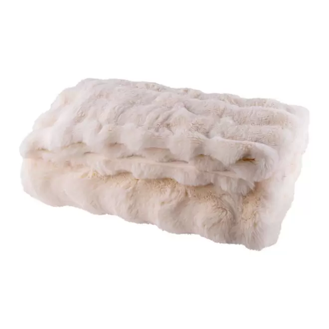 PLAID BI MATIERE PERSONNALISABLE 'BERROY' - blanc