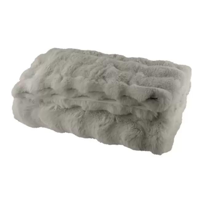 PLAID BI MATIERE PERSONNALISABLE 'BERROY' - gris