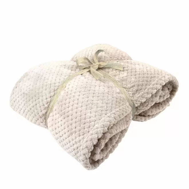 PLAID PERSONNALISABLE 'MANASLU' 240GR/M² - blanc