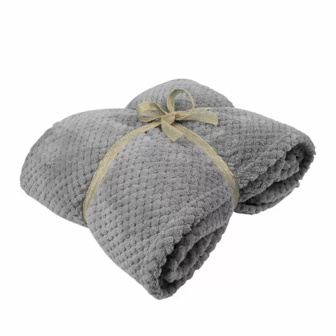 PLAID PERSONNALISABLE 'MANASLU' 240GR/M² - gris