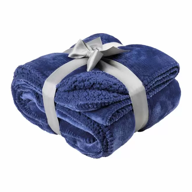 PLAID FLUFFY PERSONNALISABLE 'TAHOE' 200 GR/M² - bleu