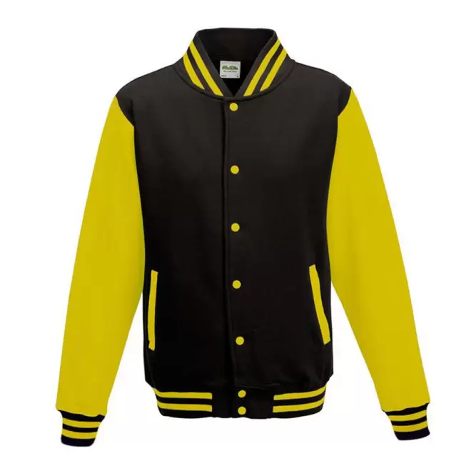 VESTE PERSONNALISÉE SWEAT 'PITCHER' - noir/jaune