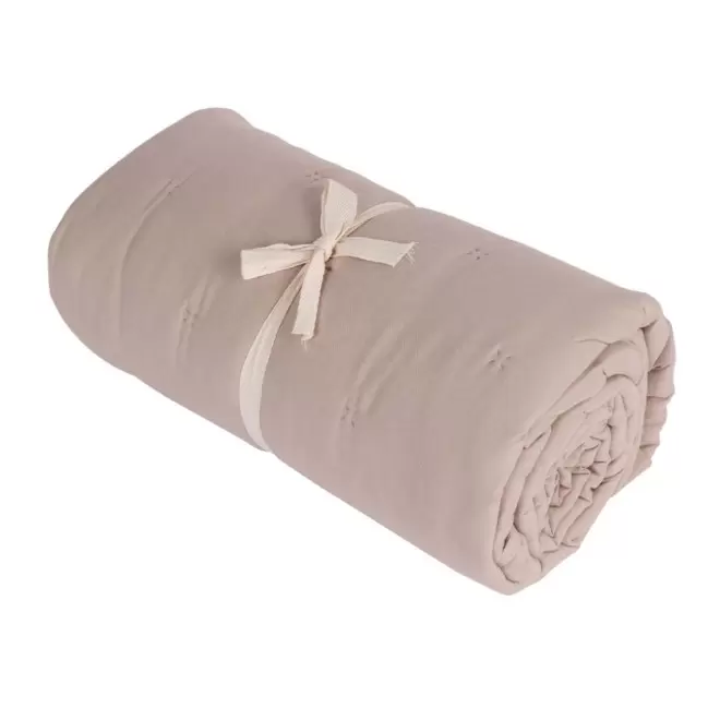 COUVRE LIT PERSONNALISABLE 'DONIAMA' - beige