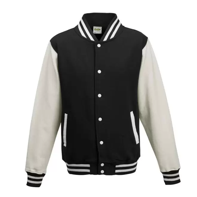 VESTE PERSONNALISÉE SWEAT 'PITCHER' - noir/blanc