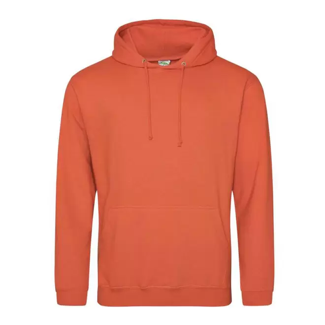 SWEAT-SHIRT PERSONNALISÉ À CAPUCHE MIXTE 'HOODIE' - burnt orange