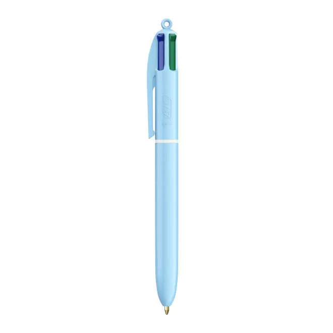 STYLO BIC 4 COUL PERSONNALISABLE 'PASTEL' EXP.72H - bleu pastel