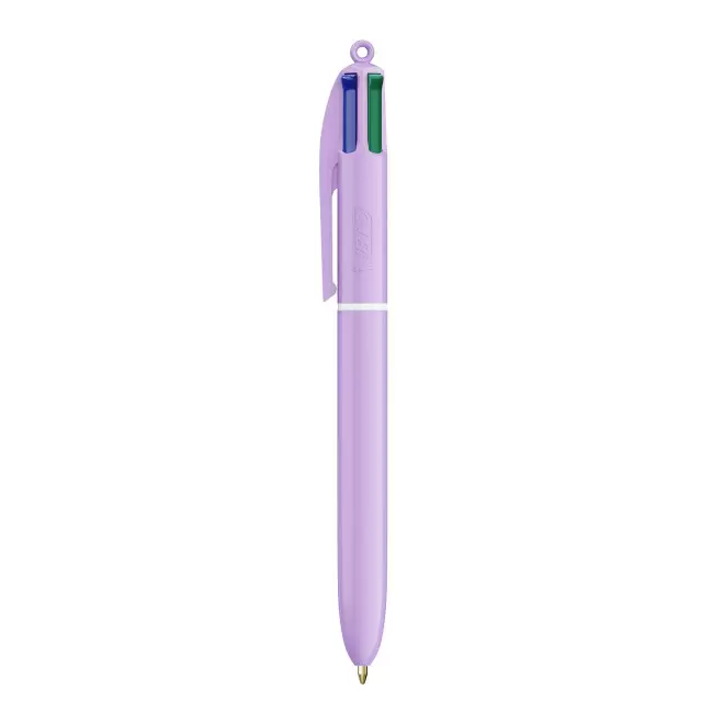 STYLO BIC 4 COUL PERSONNALISABLE 'PASTEL' EXP.72H - violet pastel