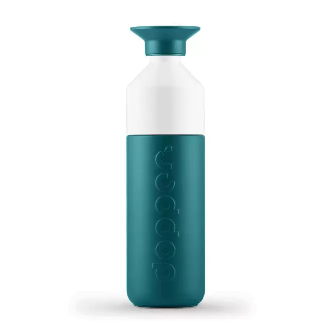 BOUTEILLE EN MÉTAL PERSONNALISÉE DOPPER® 580ML 'LOSTRI' - bleu canard