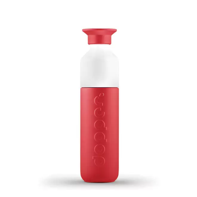 BOUTEILLE EN MÉTAL PERSONNALISÉE DOPPER® 350ML 'LOSTRI' - rouge