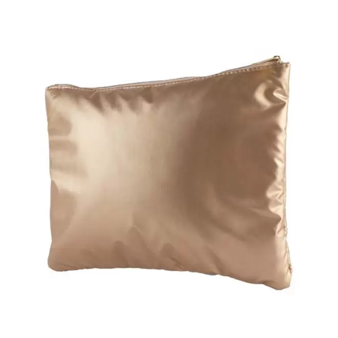 TROUSSE DE TOILETTE MATELASSEE PERSONNALISABLE 'CHILIS' - doré