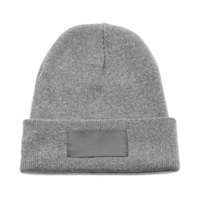 BONNET POLYESTER AVEC ETIQUETTE PERSONNALISABLE 'PENZO' - gris