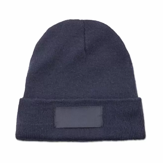 BONNET POLYESTER AVEC ETIQUETTE PERSONNALISABLE 'PENZO' - bleu marine