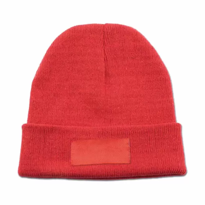 BONNET POLYESTER AVEC ETIQUETTE PERSONNALISABLE 'PENZO' - rouge
