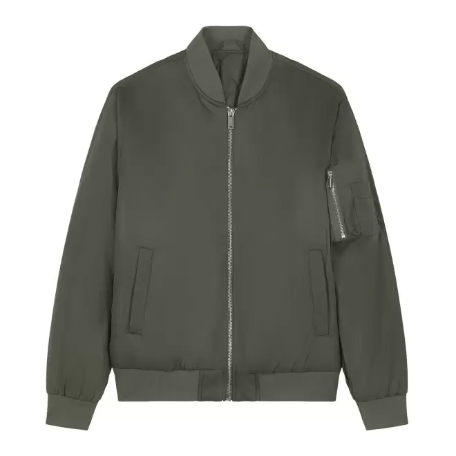 VESTE BOMBER PERSONNALISEE UNISEXE 'BOMBER 2.0' - vert kaki