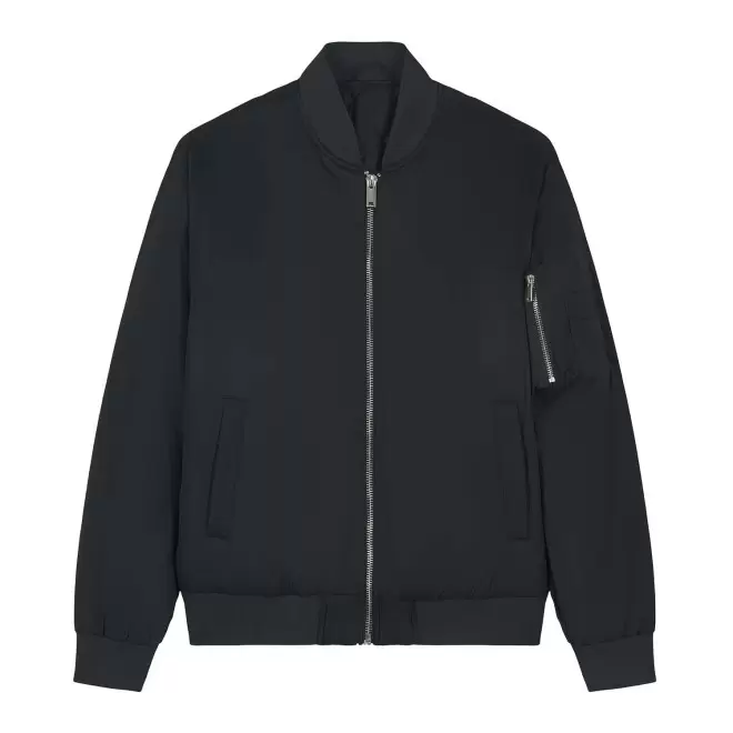 VESTE BOMBER PERSONNALISEE UNISEXE 'BOMBER 2.0' - noir