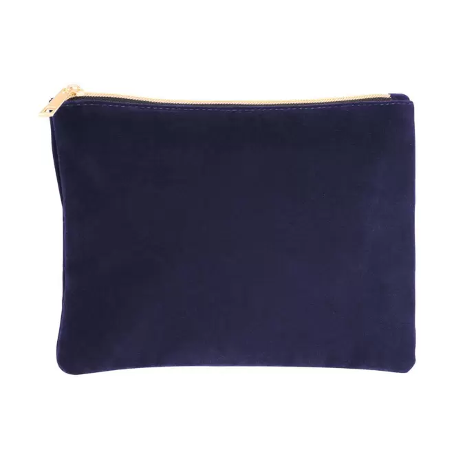 TROUSSE EN VELOURS PERSONNALISEE 'STARLETTA' - bleu