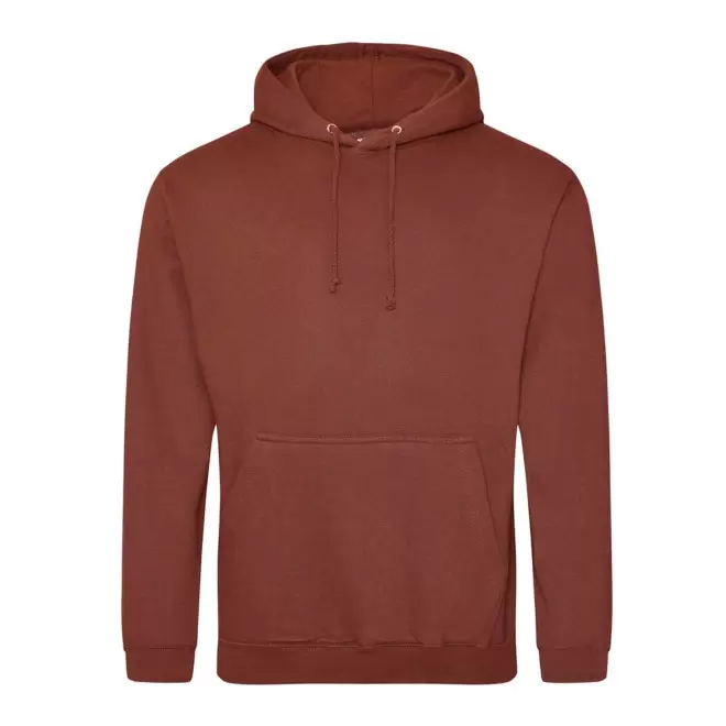 SWEAT-SHIRT PERSONNALISÉ À CAPUCHE MIXTE 'HOODIE' - red rust